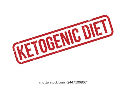 Red Ketogenic Diet Rubber Stamp Seal Vector