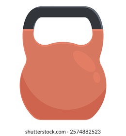 Red kettlebell weight for lifting at the gym, helping people achieve their fitness goals