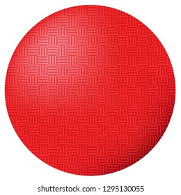 Red Kickball Dodgeball ball Vector Illustration Icon