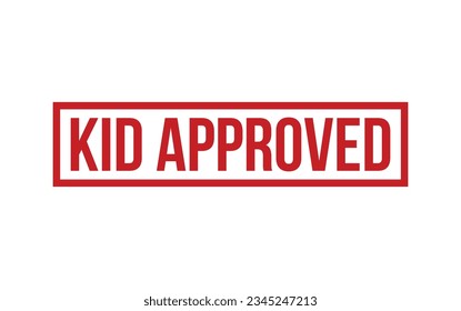 Vector de sello de goma aprobado por Red Kid