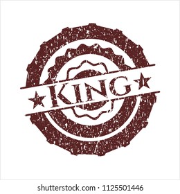 Red King rubber stamp