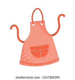 Red Kitchen Apron Equipment Icon