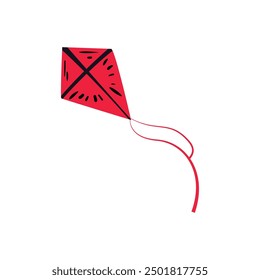 red kite isolated on white background icon