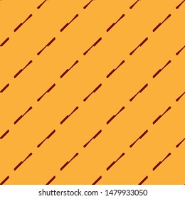 Red Knife icon isolated seamless pattern on brown background. Cutlery symbol.  Vector Illustration