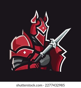 red knight esport logo vector