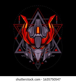 Red Knight Illustration for merchandise, apparel or other