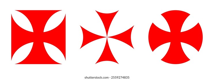 red knights templar red crosses