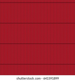 red knitted pattern background vector illustration image