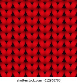red knitted seamless background. red repeating knite pattern. 