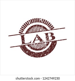 Red Lab rubber grunge texture stamp
