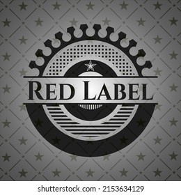 Red Label black emblem. Vector Illustration. Detailed. 