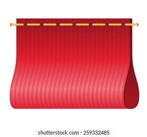red label for clothing vector illustration isolated on white background