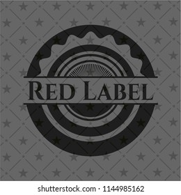 Red Label dark emblem. Retro