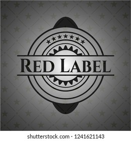 Red Label dark emblem. Retro