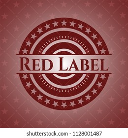 Red Label red emblem. Retro