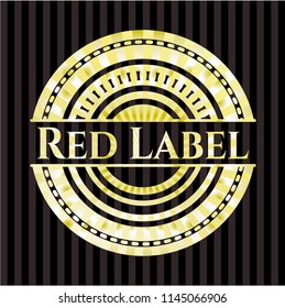 Red Label gold emblem