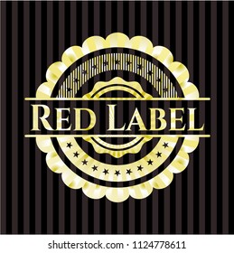 Red Label golden emblem