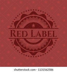 Red Label retro red emblem