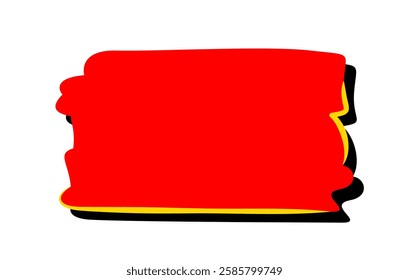 red label sale freeform shape, corner sticker tag for sale and promotion, red label simple for discount icon