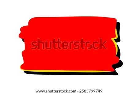 red label sale freeform shape, corner sticker tag for sale and promotion, red label simple for discount icon