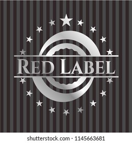 Red Label silvery emblem