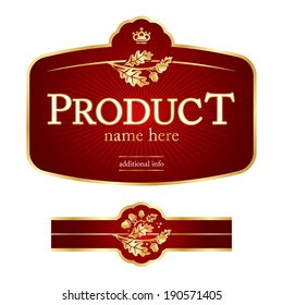 Red Label template