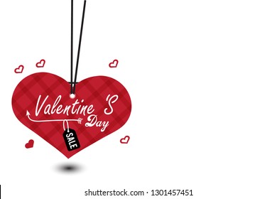 Red Label Valentine's Day Sale White Background