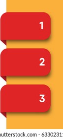 Red Labels And Stickers Set, Isolated On White Background, Vector Illustration