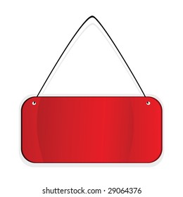 Red  labes over white background. Vector illustration