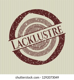 Red Lacklustre rubber stamp