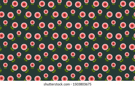 Red Jacob’s Ladder Flower Pattern Background