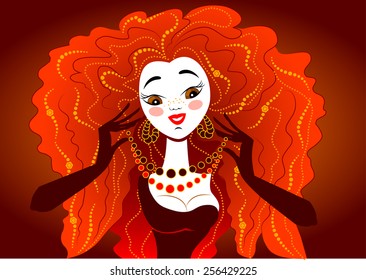 Red lady