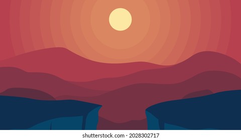 rote Landschaft, Hintergrund 