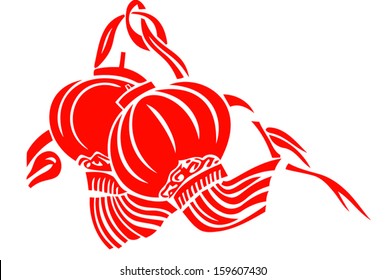 Red lantern vector ( symbol of Chinese New Year celebration )