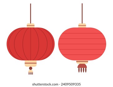 cartel de invitación al volante asiático de tarjetas de felicitación de flyer de linternas rojas de china