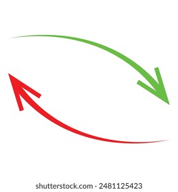 Red large forward or left pointing solid long arrow icon sketched as vector symbol ,Long arrows icon set. Vector set of trendy long arrows left and right in flat style. LONG ARROW. Eps10.