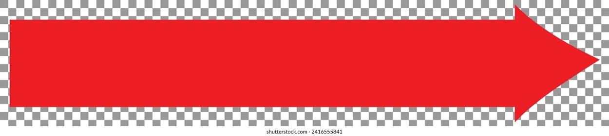  Red large forward or right pointing solid long arrow icon sketched as vector symbol. vector illustration. eps file 5.