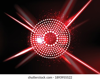 Red laser abstract background artwork vector illustration