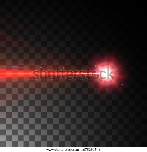 Red Laser Beam Vector Illustration Stock Vector (Royalty Free) 1675291546