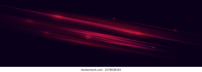 Red laser beams of light. Vector EPS10