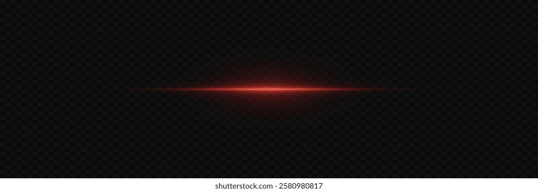 Red laser beams of light. Vector EPS10