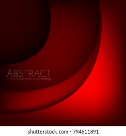 Red layer curve background overlap on space for text and background design