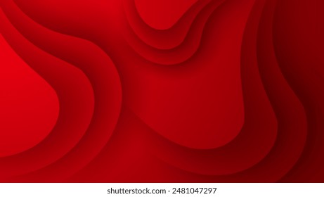 red layer wave abstract background. suitble for web, banner, presentation, poster, etc.