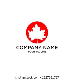 Red Leaf Logo Leaf Logo Design Stock Vector (Royalty Free) 1527381767 ...