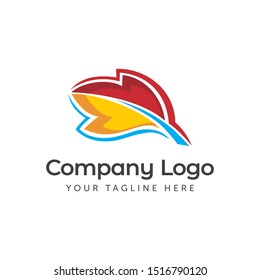 Red Leaf Logo Maple Village Nature Icon 