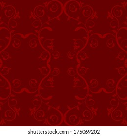red leaf on red background