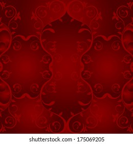 red leaf on red gradient background