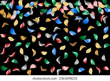 Banner de fondo negro del vector orgánico de hoja roja. Afiche de Abstract Leaves. Planta Natural de Foliage Plateado. Fondo de primavera de color.