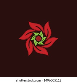 Red Leaf Recycle Naturally Business Logo
