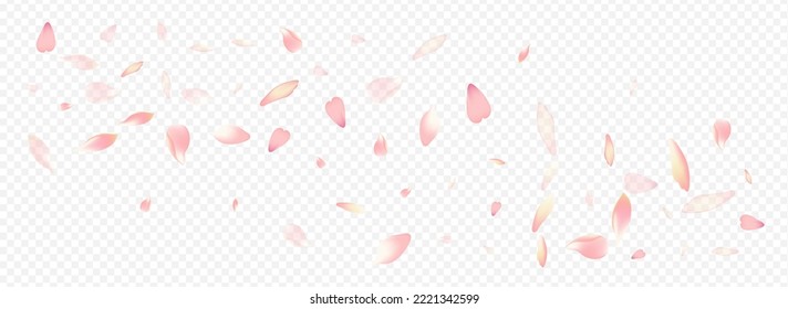 Red Leaf Vector Panoramic Transparent Background. Lotus Spa Backdrop. Rosa Blow Card. Cherry Wedding Cover. Purple Petal Feminine Texture.